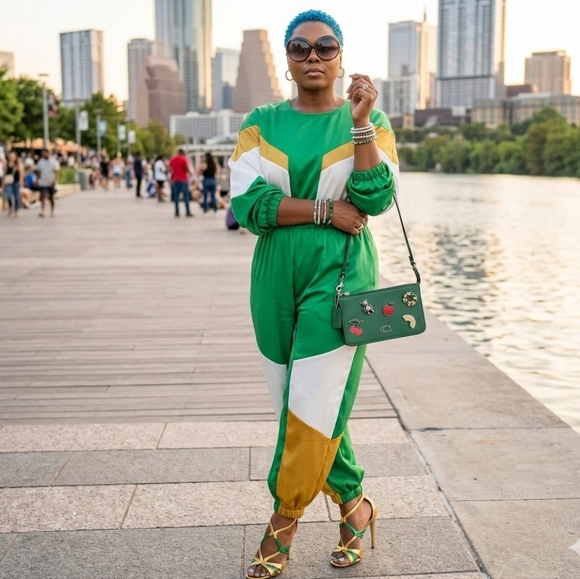 Coach Handbags - Coach "RARE" Charm Green Shoulder Bag CREED: 8236-CJ1797